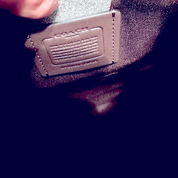 Coach Flying Heart Print Mini Rowen File bag black Crossbody 8.25x8.25x1.25 - Picture 7 of 9